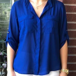 H&M Royal Blue Shirt